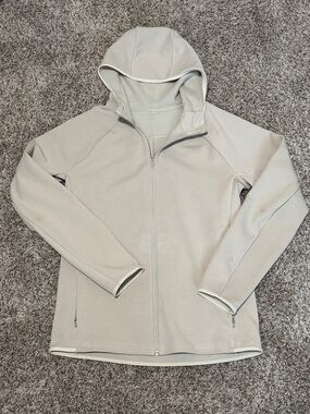lululemon athletica Men's Gridliner Fleece Zip Hoodie - Heathered Dove Grey